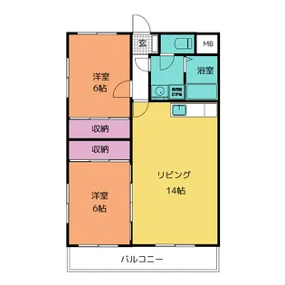 サリテールモリ【3階】の間取り