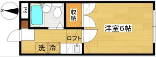 アップルハウス上余田【1階】の間取り
