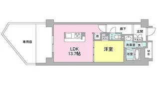 アンビエンテ経堂【1階】の間取り