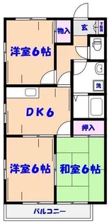 ピアウエストハウス【2階】の間取り