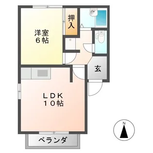 グリーンハイツ真正 C【2階】の間取り