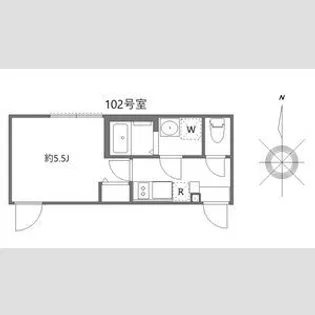 ハーモニーテラス上篠崎II【1階】の間取り
