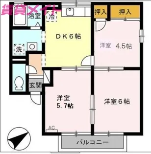 サニーヒルヴィラ【2階】の間取り