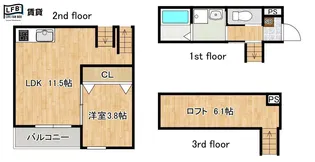 LFB APARTMENT新宿通【2階】の間取り