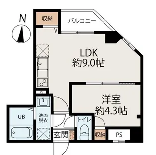 CONNECT PARK HILLS 千葉中央【10階】の間取り