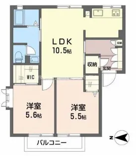 サニーヒル藤が丘【1階】の間取り