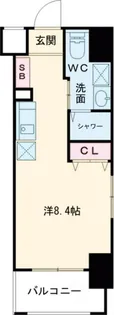 PLUM・YU【7階】の間取り