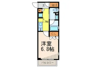 ドミツィール蒲田【2階】の間取り