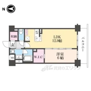 STANDZ西院【4階】の間取り