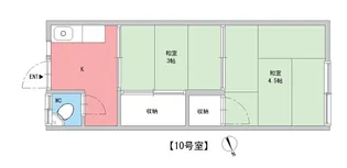 大阪屋荘【2階】の間取り