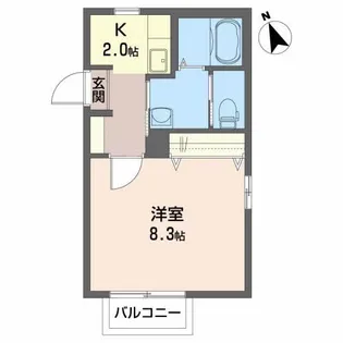 ハイツパルピト【2階】の間取り