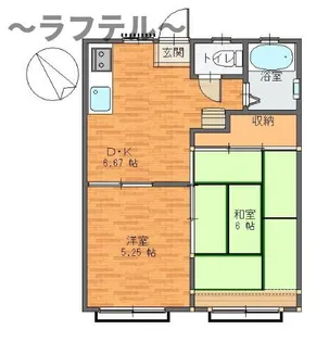 ルミエール上新井【1階】の間取り