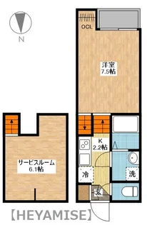CASA.VIK(カーサ ロクケイ)【2階】の間取り