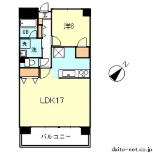 リバーデール【4階】の間取り
