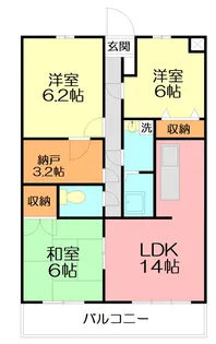 フロラシオン【4階】の間取り