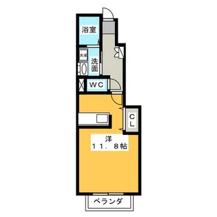 アパエスタ【1階】の間取り