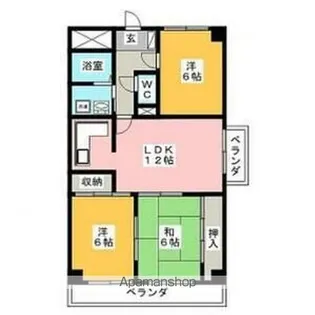 THE T.O.M【4階】の間取り
