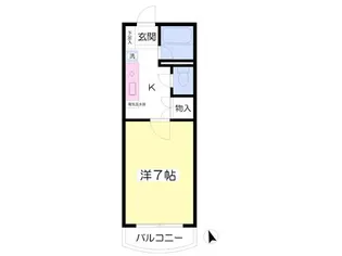 ピオーネ東光寺 B【2階】の間取り
