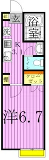 ソレイユA【1階】の間取り