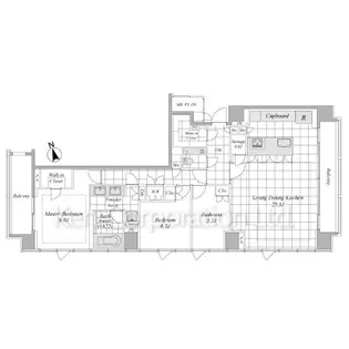 ディアナガーデン恵比寿TheHouse【4階】の間取り