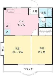 ヴィラ ペガサス【1階】の間取り
