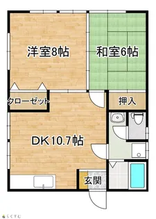 ストローハットJ【2階】の間取り