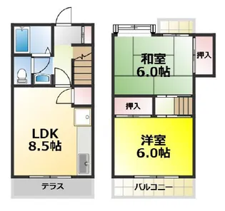グリーンハウスの間取り