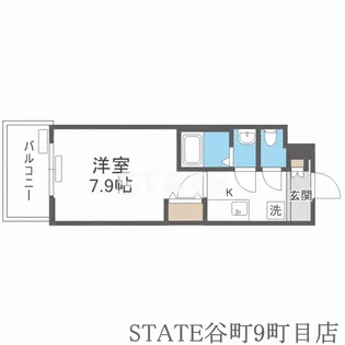 セオリー天王寺南DOOR【5階】の間取り