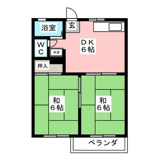 フォーブル建穂【2階】の間取り