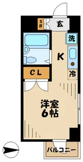 ジュネパレス海老名第2【6階】の間取り