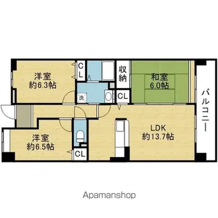 コレンテ【5階】の間取り