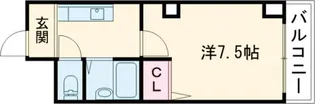 レスポワール円町【3階】の間取り