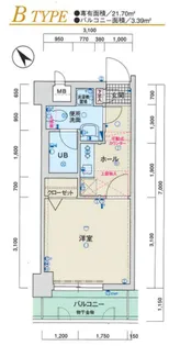 ラフィネス大濠パークサイド【4階】の間取り