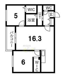 Alivis菊水【1階】の間取り