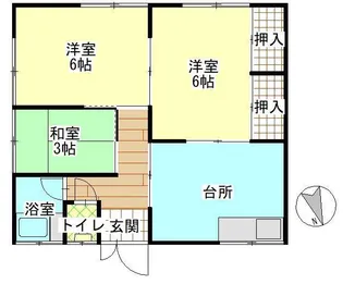 松美荘【1階】の間取り