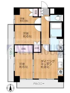 藤和シティホームズ早稲田【2階】の間取り