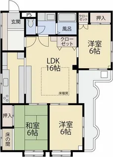 北赤羽マンション【4階】の間取り
