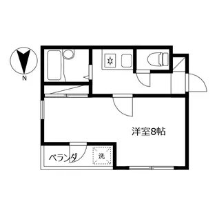 エクセレントハイツ住吉【2階】の間取り