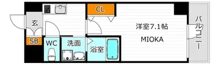 アーバンパーク田辺【9階】の間取り