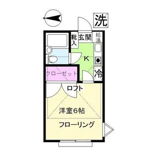 ヒルサイドコーポ【2階】の間取り