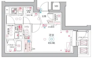 クレヴィスタ阪東橋【7階】の間取り