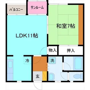 ブリリアント【1階】の間取り