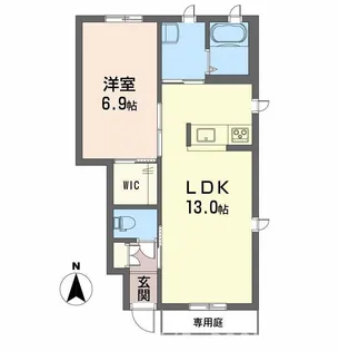SHM 10 4 B棟【1階】の間取り