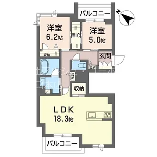 サクラ ステージ【4階】の間取り