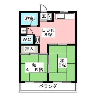 泰山メゾン【4階】の間取り