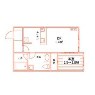 パレハ津島東【1階】の間取り