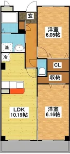 メゾン・カレ【3階】の間取り