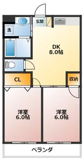 メゾンF【1階】の間取り