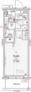 ガーラ・リバースクエア横濱南【4階】の間取り