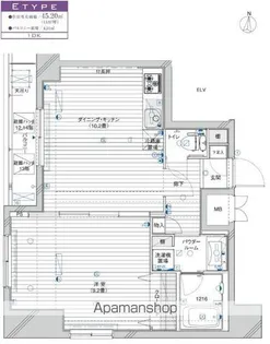 メインステージ錦糸町IV【12階】の間取り